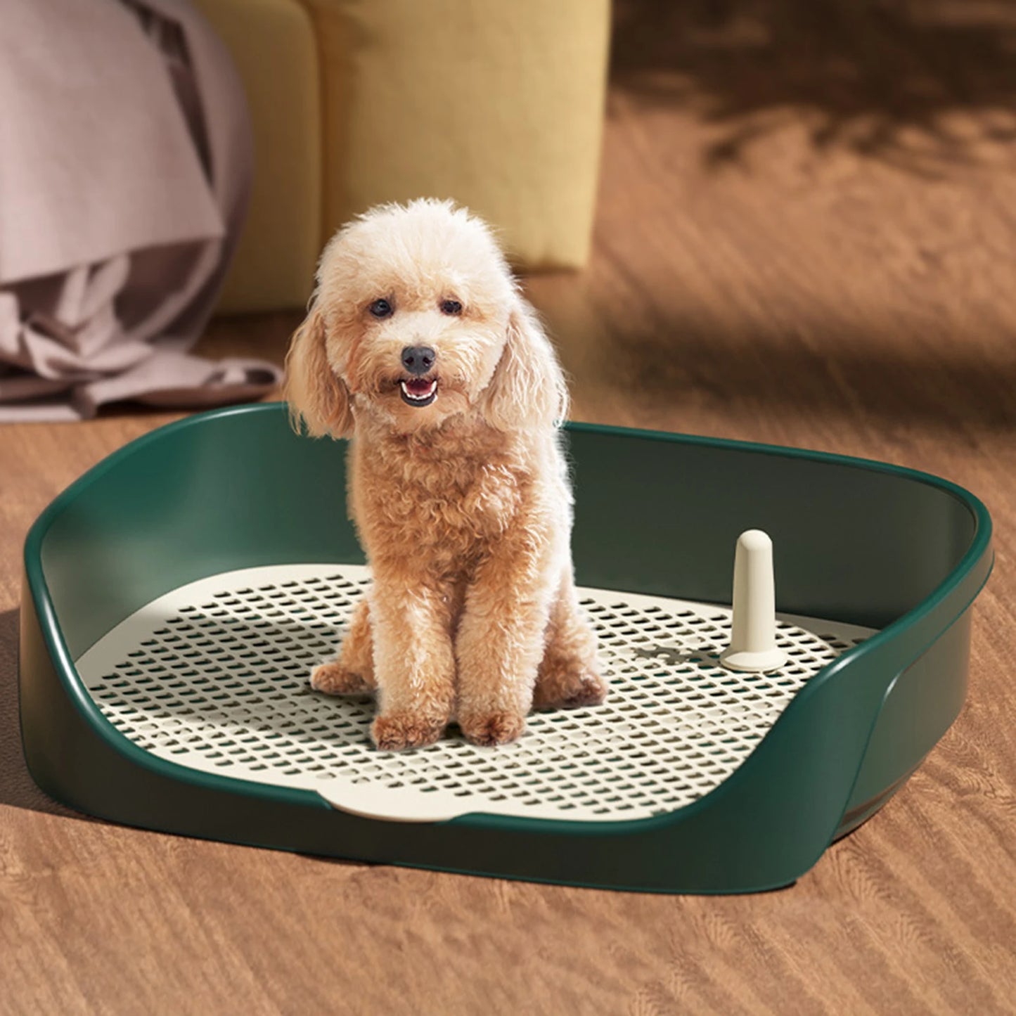 Portable Pet Dog Toilet – Anti-Splash Potty Pan Trainer Litter Box for Puppies and Kittens